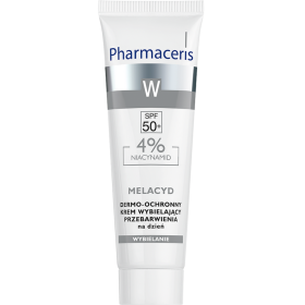 PHARMACERIS W MELACYD Dermo-ochronny krem wybielający przebarwienia, 4% NIACYNAMID na dzień SPF 50 30 ML